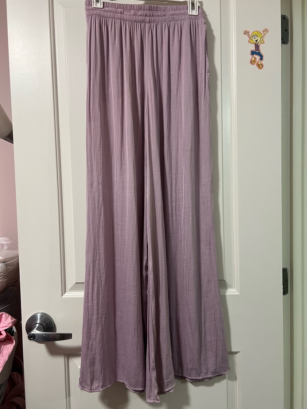 Zara Wide-Leg Pants in Dusty Lavender